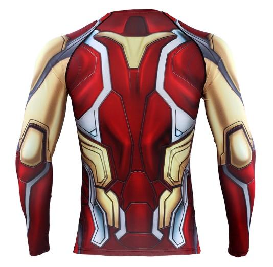Iron Man "Mark 85" End Game Compression Long Sleeve Rash Guard-RashGuardStore