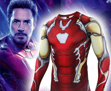 Iron Man "Mark 85" End Game Compression Long Sleeve Rash Guard-RashGuardStore