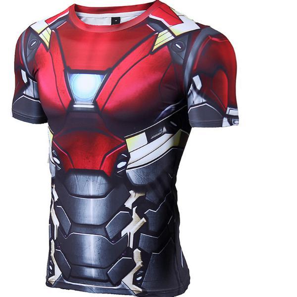 Iron Man "Mark Xvii" Compression Rash Guard-RashGuardStore