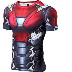 Iron Man "Mark Xvii" Compression Rash Guard-RashGuardStore