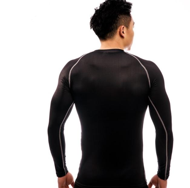 Iron Man "Mark XXXIII Hero Revealed" Black Long Sleeve Compression Rash Guard-RashGuardStore