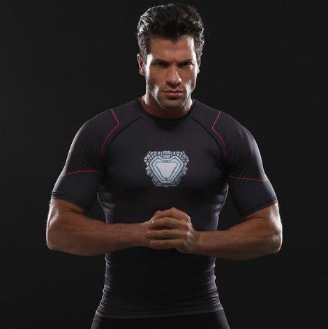 Iron Man 'Tony Stark' Infinity War Undersuit Compression Rash Guard-RashGuardStore