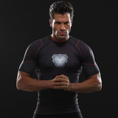 Iron Man 'Tony Stark' Infinity War Undersuit Compression Rash Guard-RashGuardStore