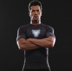 Iron Man 'Tony Stark' Infinity War Undersuit Compression Rash Guard-RashGuardStore