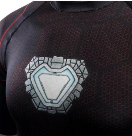 Iron Man 'Tony Stark' Infinity War Undersuit Compression Rash Guard-RashGuardStore