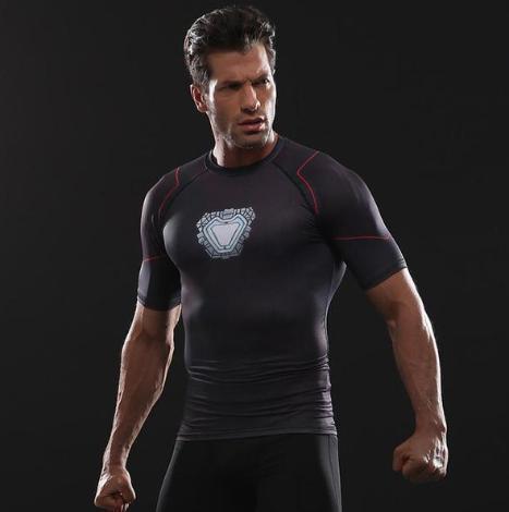 Iron Man 'Tony Stark' Infinity War Undersuit Compression Rash Guard-RashGuardStore