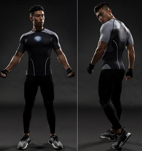 Iron Man "Tony'S Workshop" Undersuit Compression Rash Guard-RashGuardStore