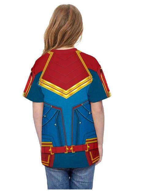 Kid's Carol Danvers Captain Marvel Dri-Fit Shirt-RashGuardStore