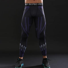 Men's Black Panther 'Civil War' Compression Leggings Spats-RashGuardStore