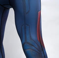 Men's Captain America Steve Rogers 'End Game' Premium Compression Leggings Spats-RashGuardStore