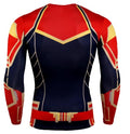 Men's Captain Marvel 'Mar-Vell' Compression Long Sleeve Rashguard-RashGuardStore