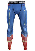Men's Men's Captain Marvel Carol Danvers Compression Leggings Spats-RashGuardStore