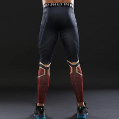 Men's Spiderman 'Iron Spider' Infinity War Compression Leggings Spats-RashGuardStore
