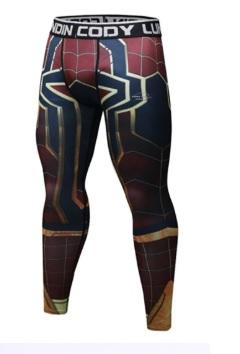 Men's Spiderman 'Iron Spider' Infinity War Premium Compression Leggings Spats-RashGuardStore