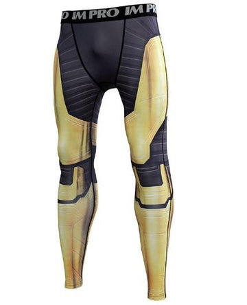 Men's Thanos 'End Game Armor' Premium Compression Leggings Spats-RashGuardStore