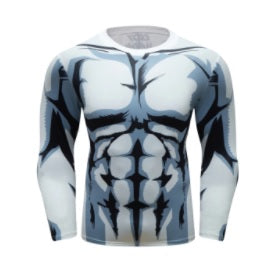 Plus Ultra White Elite Long Sleeve Rash Guard My Hero Academia BJJ Rashguard