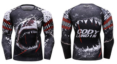 Great White Shark 'Prey' Elite Long Sleeve Rashguard