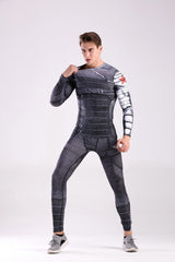 Men's Winter Soldier Elite Compression Long Sleeve Rashguard Set