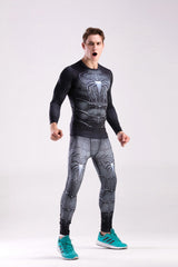 Men's Spider Man '3.0' Elite Compression Long Sleeve Rashguard Set