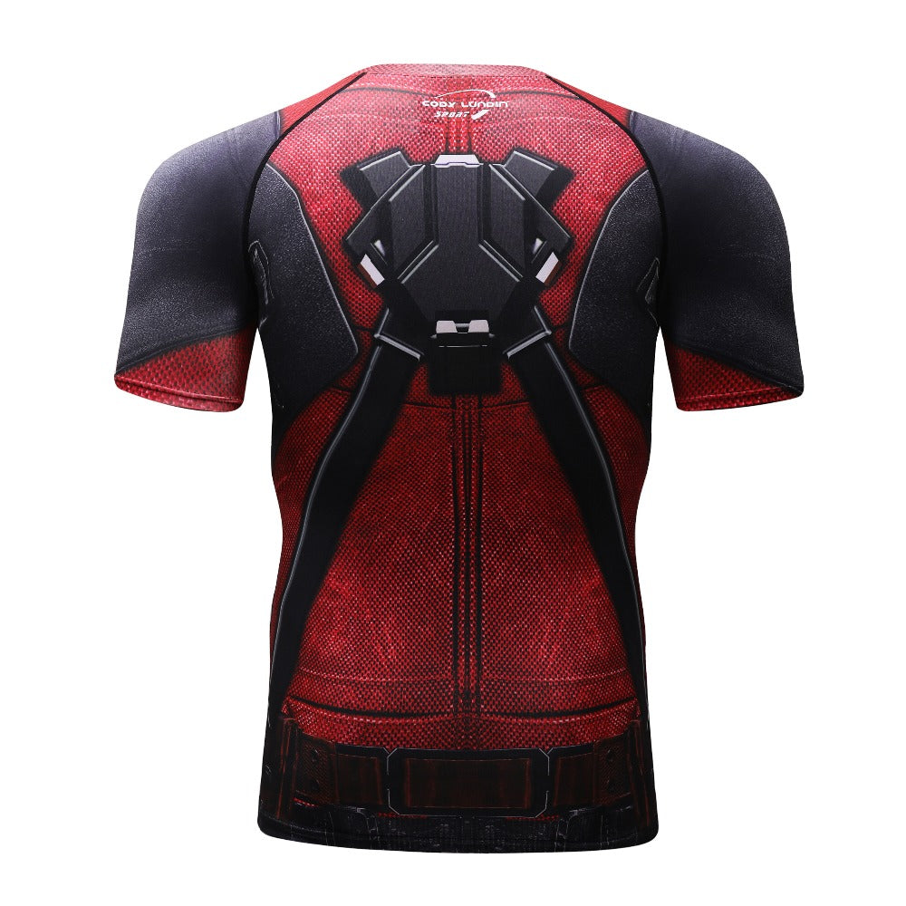 Deadpool Compression Elite Short Sleeve Rashguard