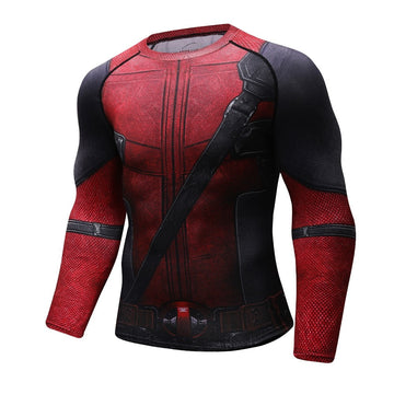 Deadpool Compression Elite Long Sleeve Rashguard