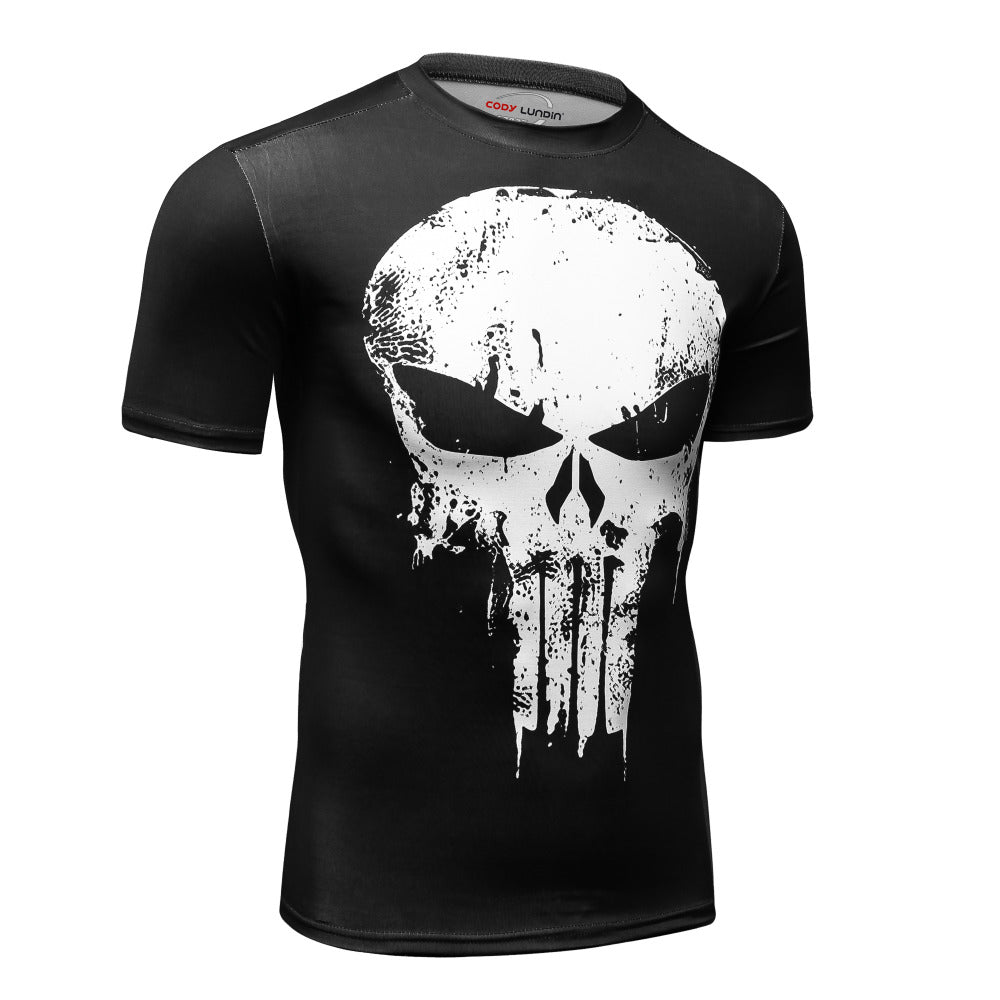 The Punisher Compression Elite Short Sleeve Rashguard