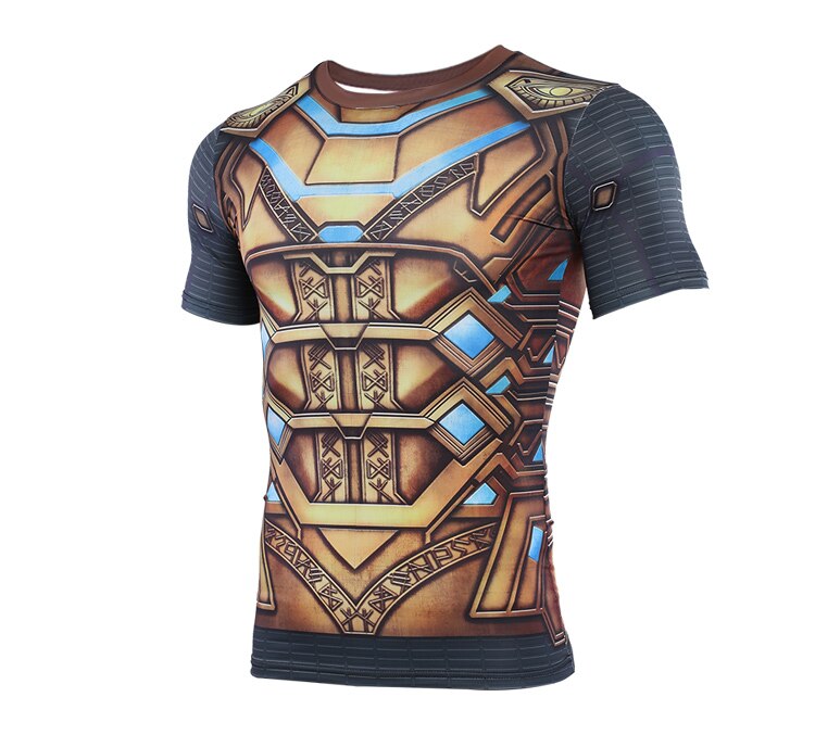 Spider Man Far From Home 'Mysterio' Compression Short Sleeve Rashguard