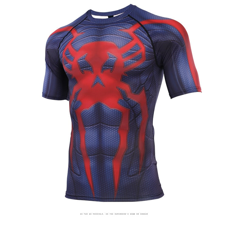 Spider Man Compression '2099' Short Sleeve Rashguard