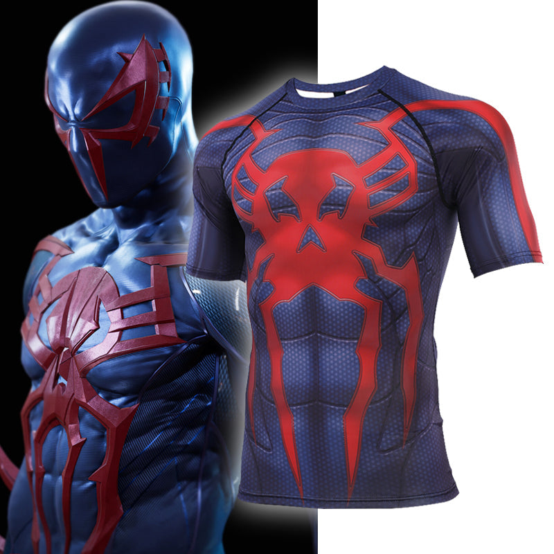 Spider Man Compression '2099' Short Sleeve Rashguard