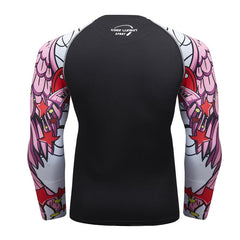 Tribal Compression 'Pink Floyd' Elite Long Sleeve Rashguard