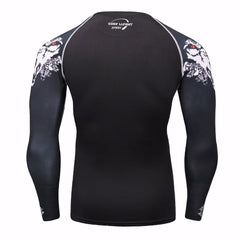 Owl Compression 'Badge' Elite Long Sleeve Rashguard