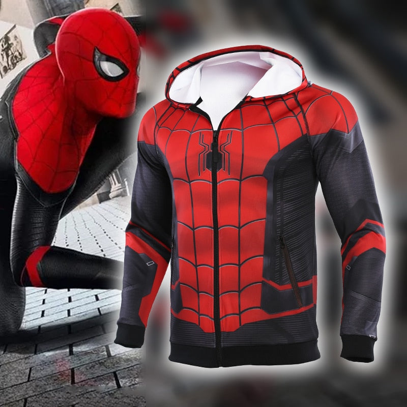 Men's Spiderman 'Far From Home' Premium Zip Up Hoodie