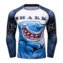 Great White Shark Compression 'Come At Me' Elite Long Sleeve Rashguard