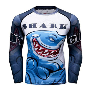 Great White Shark Compression 'Come At Me' Elite Long Sleeve Rashguard