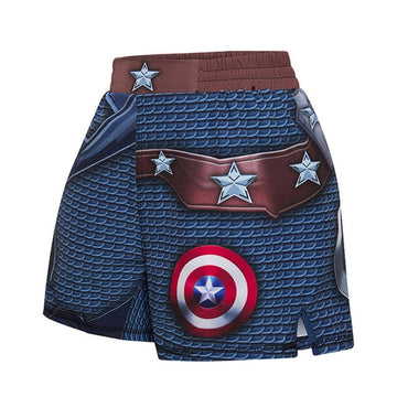 Men's Captain America 'End Game' Muay Thai Boxing Shorts