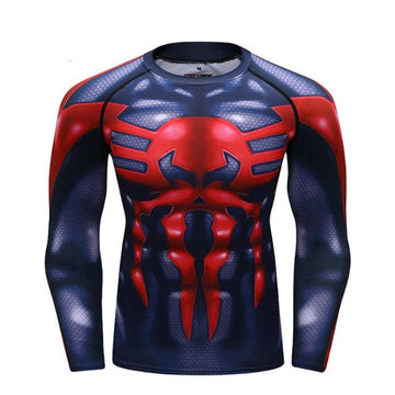 Spider Man Compression '2099' Elite Long Sleeve Rashguard