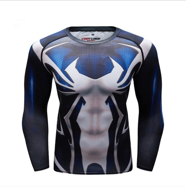 Spider Man Compression 'Symbiote Spider Man' Elite Long Sleeve Rashguard