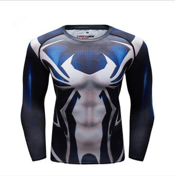 Spider Man Compression 'Symbiote Spider Man' Elite Long Sleeve Rashguard