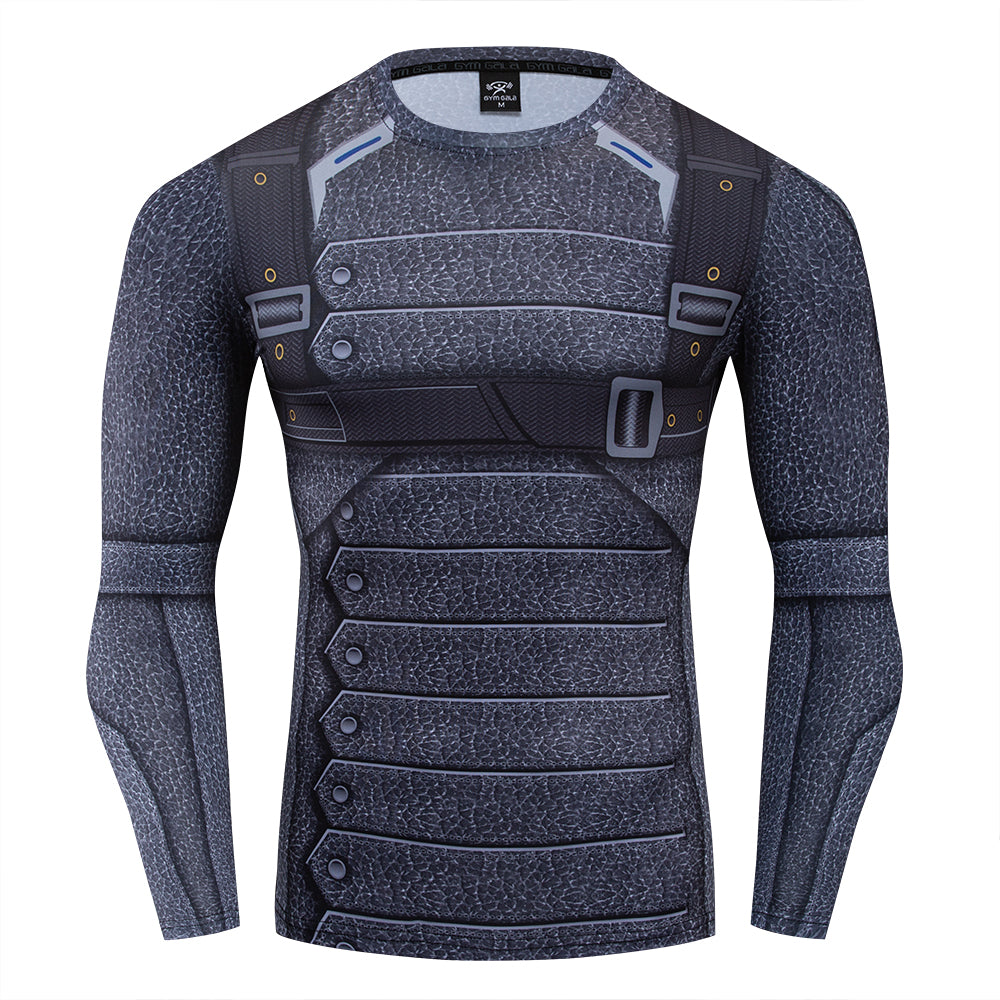 Soldier Compression 'Winter Soldiery Barnes' Long Sleeve Rashguard