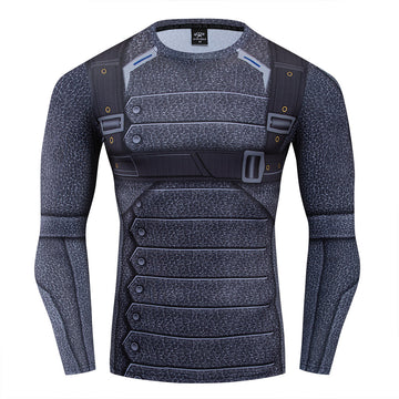 Soldier Compression 'Winter Soldiery Barnes' Long Sleeve Rashguard