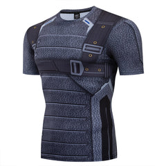 Soldier Compression 'Winter Soldiery Barnes' Short Sleeve Rashguard