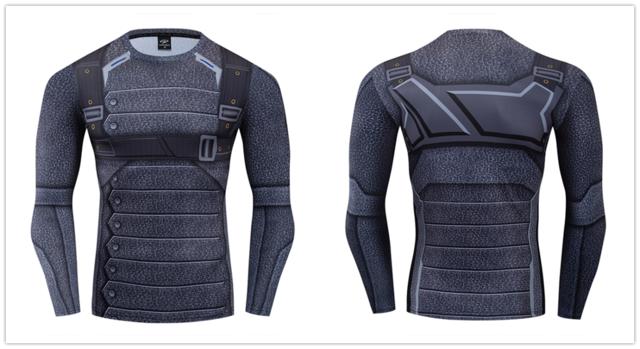 Soldier Compression 'Winter Soldiery Barnes' Long Sleeve Rashguard