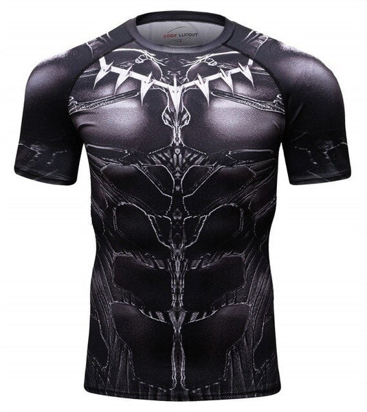 Black Panther Compression 'T'Chaka' Elite Short Sleeve Rashguard