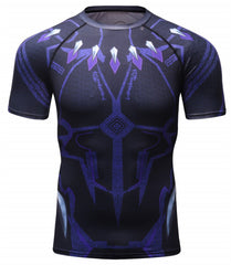 Black Panther Compression 'Civil War' Elite Short Sleeve Rashguard