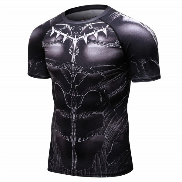 Black Panther Compression 'T'Chaka' Elite Short Sleeve Rashguard