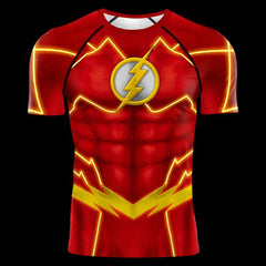 The Flash Compression 'New 52' Short Sleeve Rashguard