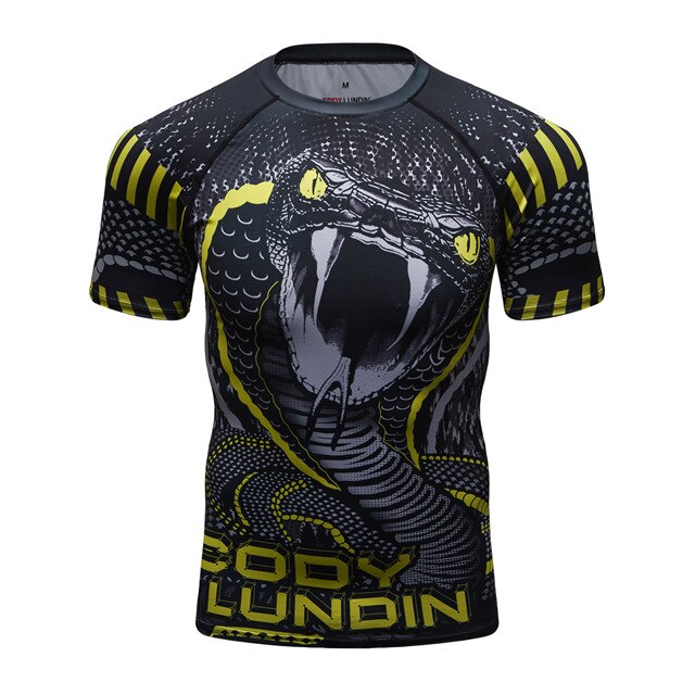 Python Snake Compression Elite Short Sleeve Rashguard