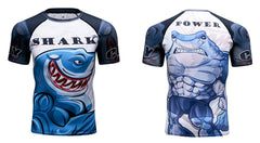 Great White Shark Compression 'Come At Me' Elite Short Sleeve Rashguard