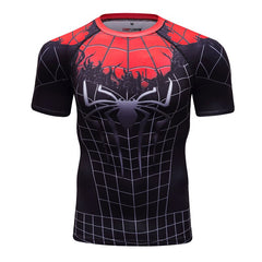 Spider Man Compression 'Venom Symbiote' Elite Short Sleeve Compression Rashguard