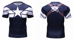 Captain America Compression '101st Airborne' Elite Short Sleeve Rashguard